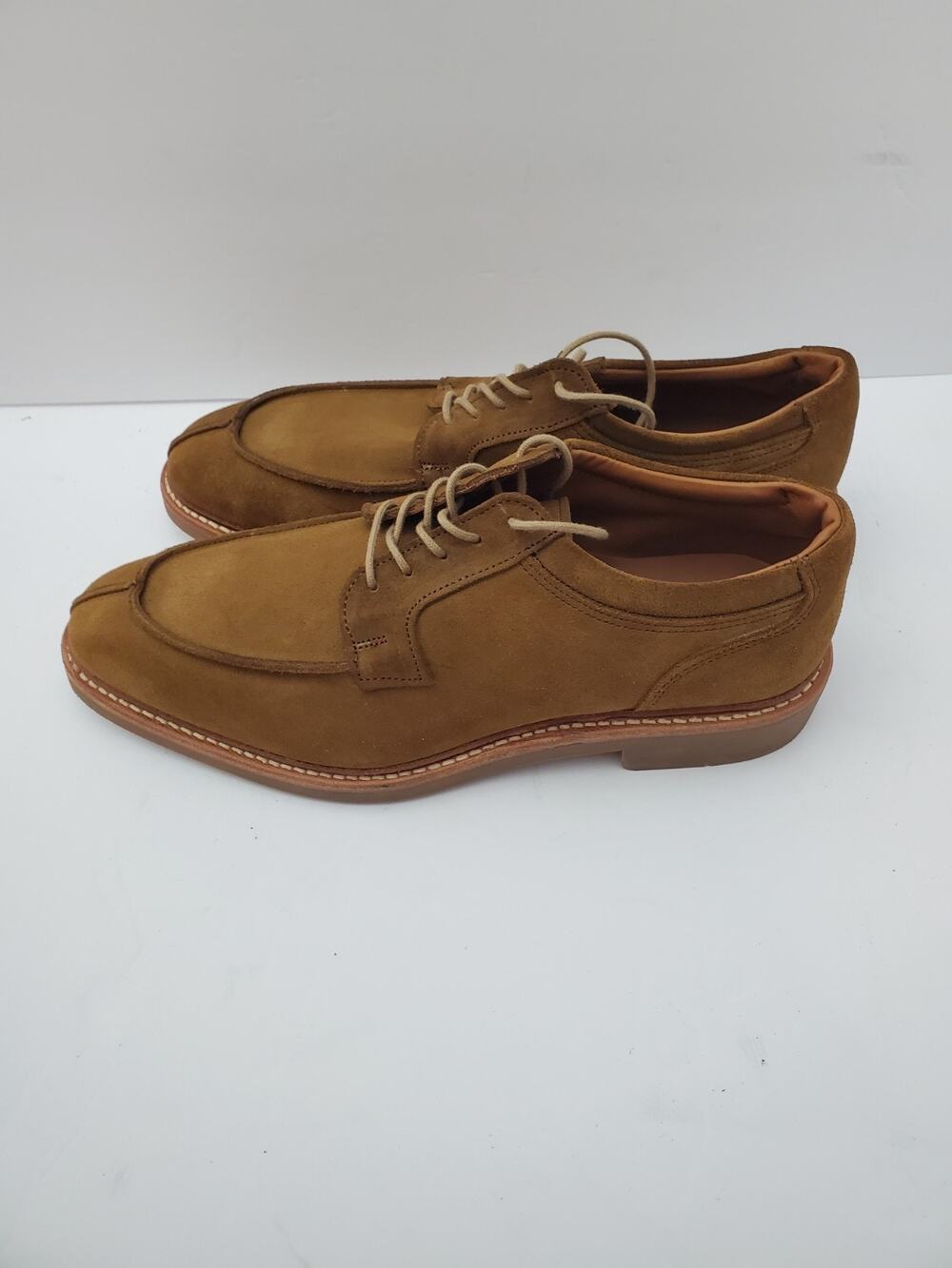 Allen Edmonds Size 9 D Denali Split Toe Snuff Suede Derby Dress Shoes Excellent